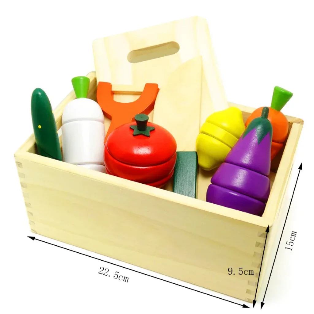 Kitchen Series Classic Wooden Pretend Play - Vegetables