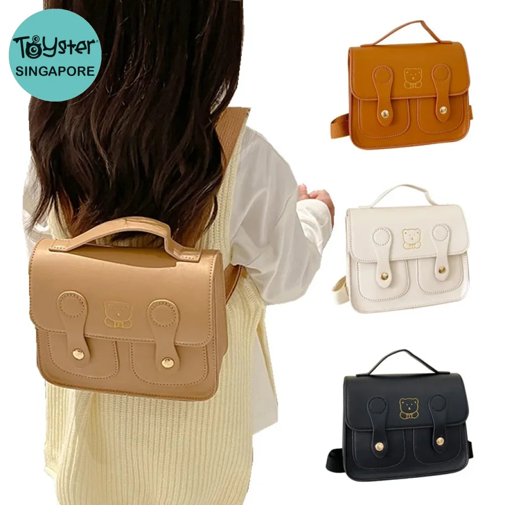 Korean Backpack Pu Leather