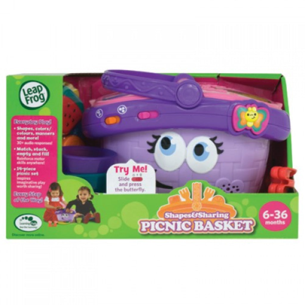 LeapFrog Shapes & Sharing Picnic Basket Pink - LeapFrog