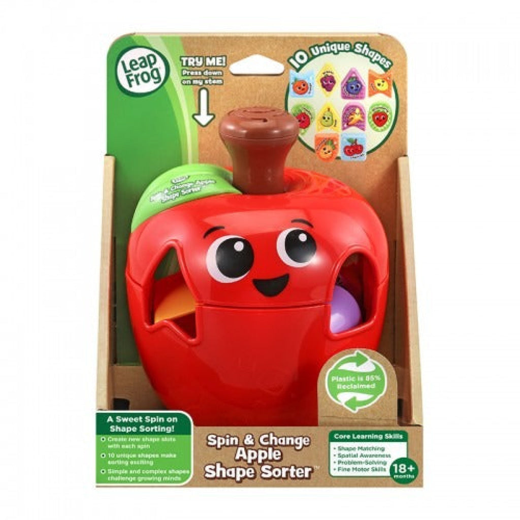 LeapFrog Spin and Change Apple Shape Sorter - LeapFrog
