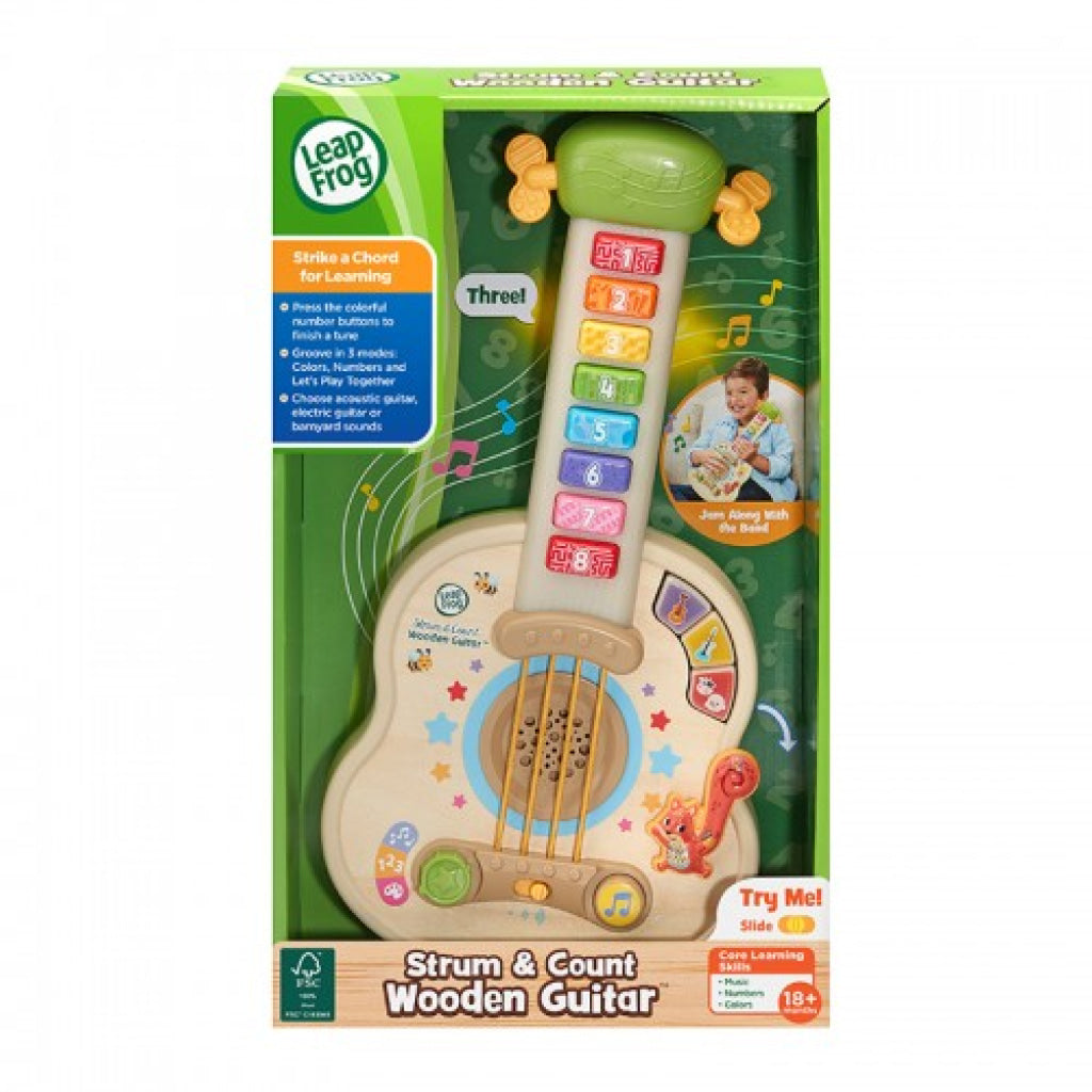 LeapFrog Strum and Count Wooden Guitar - LeapFrog
