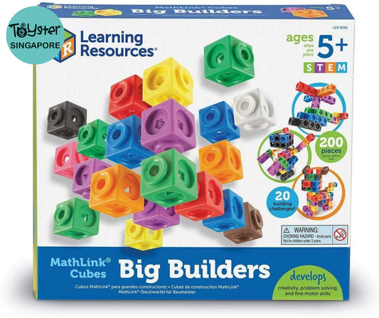 Learning Resources Mathlink Cube Big Builder (200 Pieces)