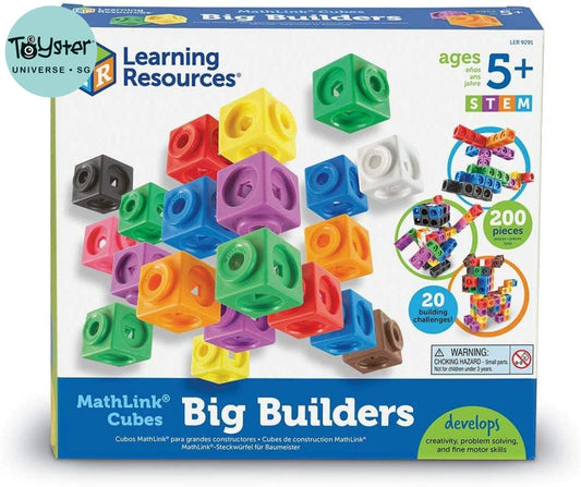 Learning Resources Mathlink Cube Big Builder (200 Pieces)