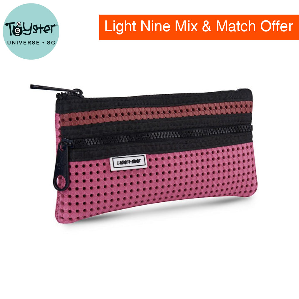 Light + Nine Flat Pencil Pouch Scarlet Red Light + Nine