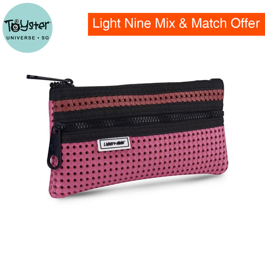 Light + Nine Flat Pencil Pouch Scarlet Red Light + Nine