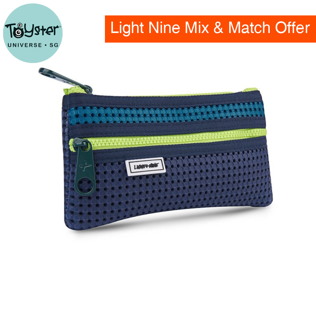 Light + Nine Flat Pencil Pouch Surf Lime Light + Nine