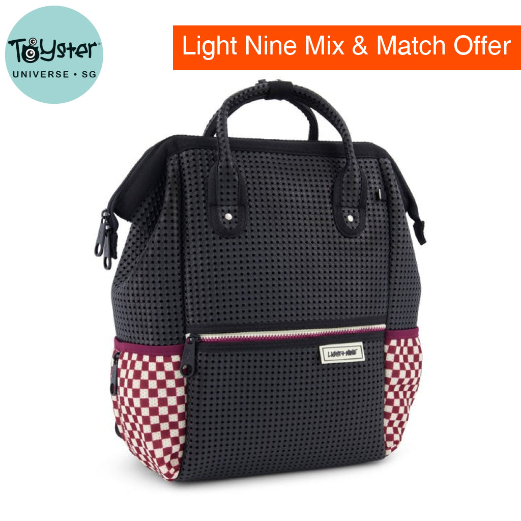 Light + Nine Master Short Backpack Checkered Brick Light + Nine