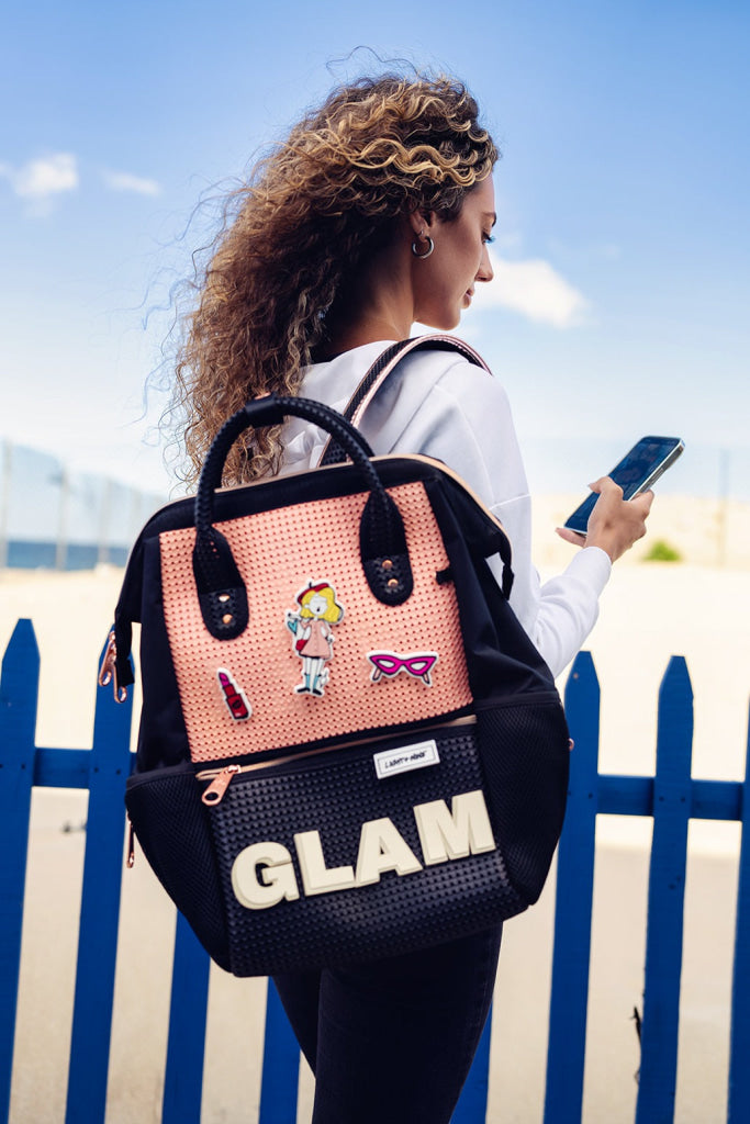 Light + Nine Master Short Backpack Peach Blush - Light + Nine