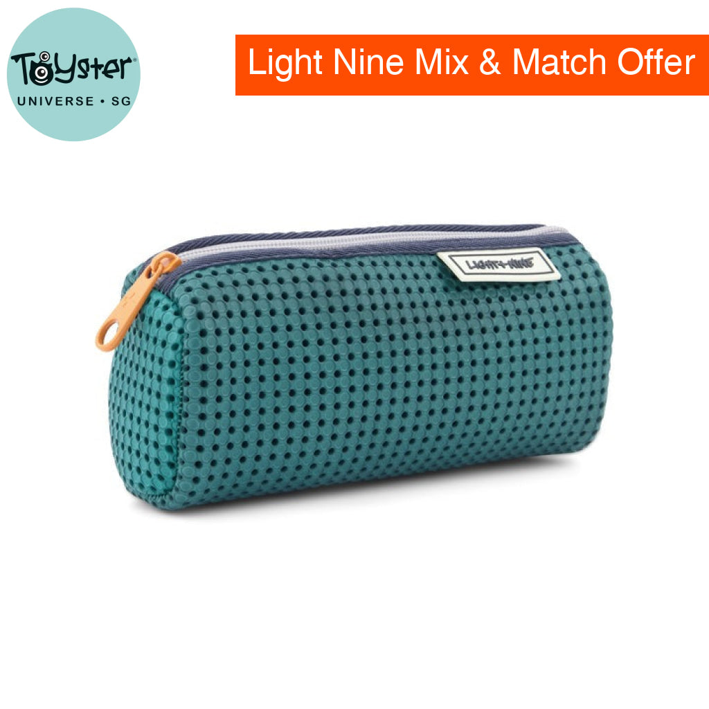 Light + Nine Pencil Pouch Multi Green - Light + Nine