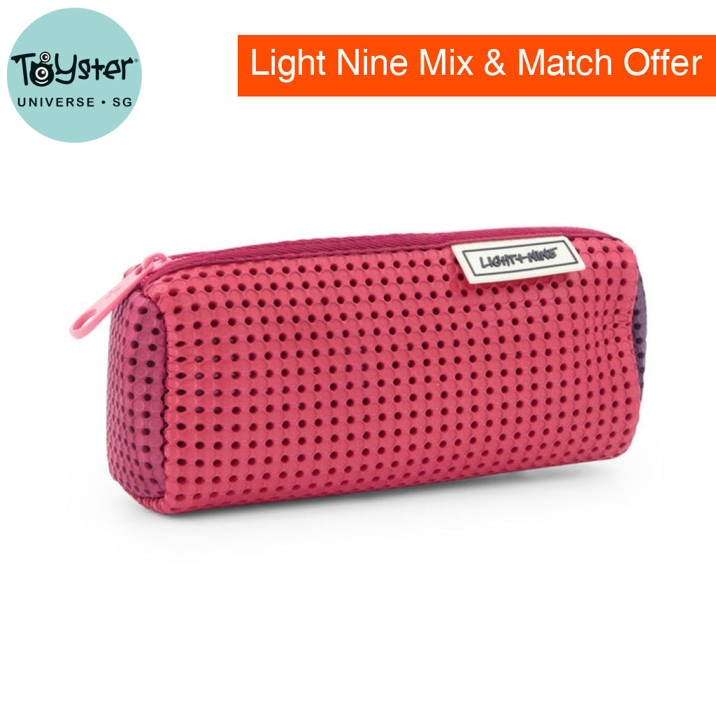 Light + Nine Pencil Pouch Multi Rose Light + Nine