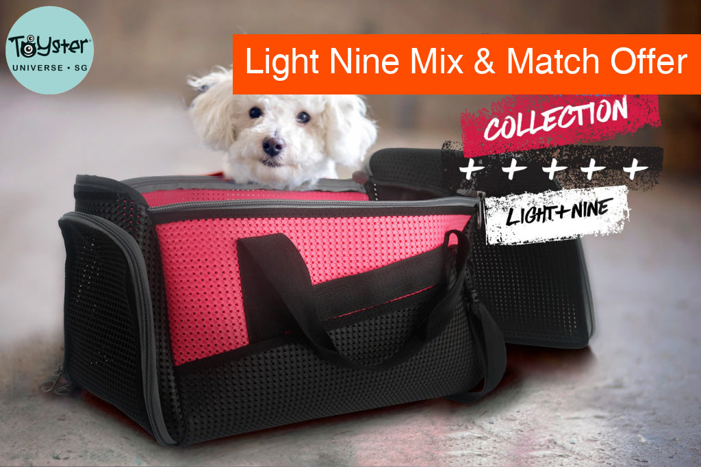 Light + Nine Pet Duffel Large Pink Light + Nine