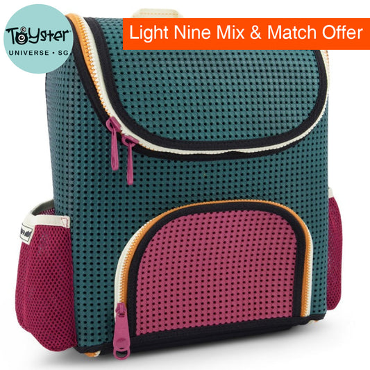 Light + Nine Student Ergonomic Backpack Artist Green - Light + Nine
