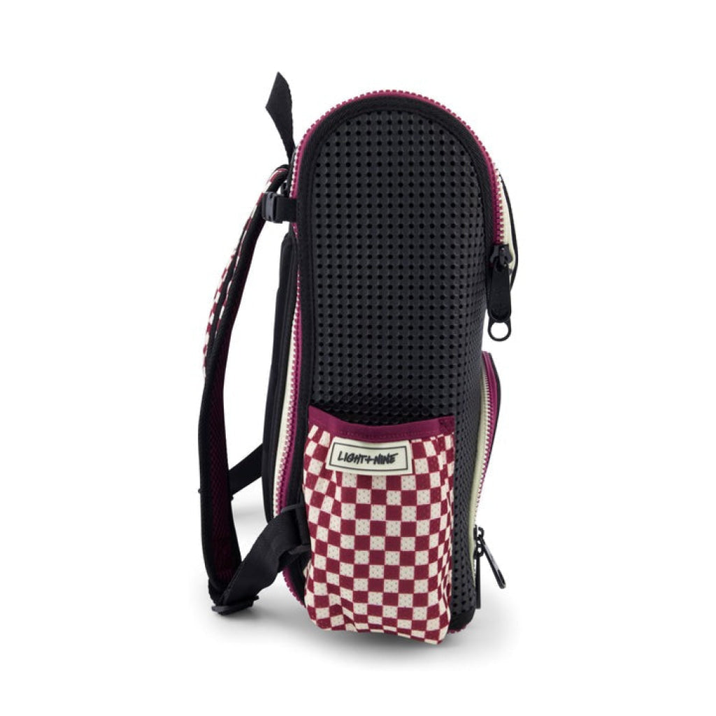 Light + Nine Student Ergonomic Backpack Checkered Brick - Light + Nine