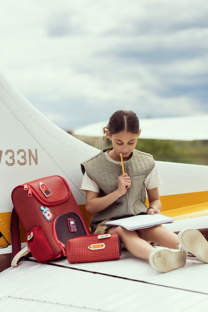 Light + Nine Student Ergonomic Backpack Multi Rose - Light + Nine