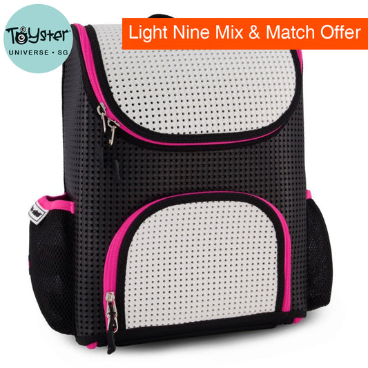 Light + Nine Student Backpack Neon Pink Light + Nine