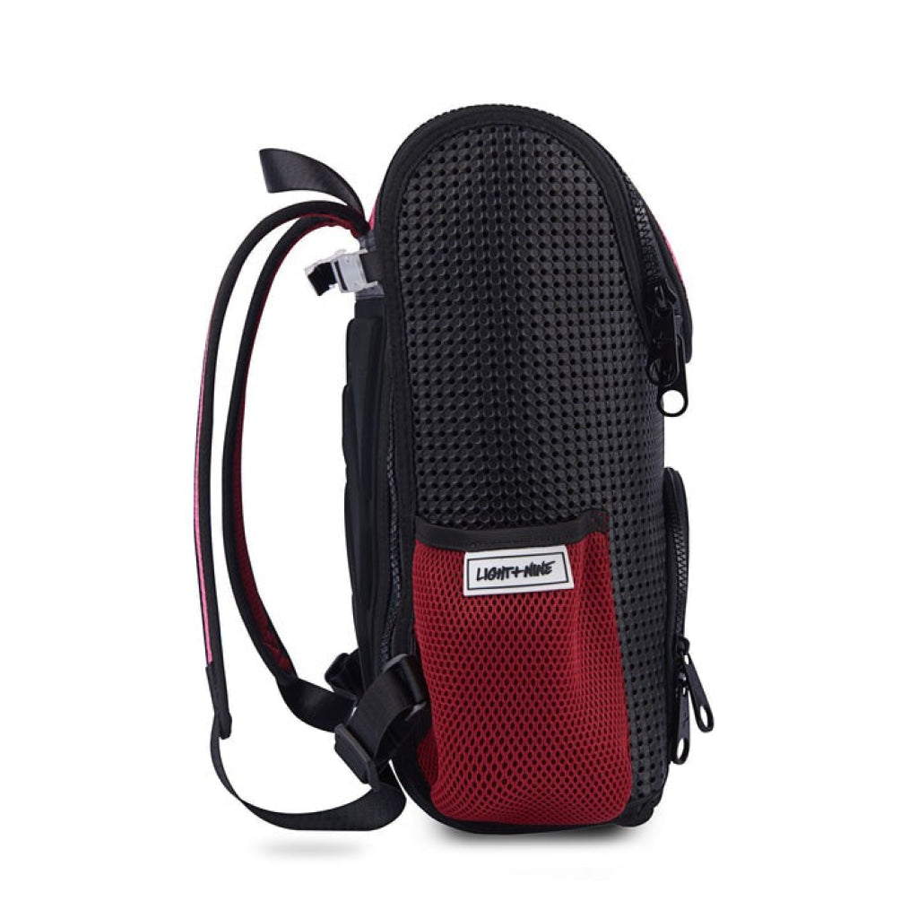Light + Nine Student Ergonomic Backpack Scarlet Red - Light + Nine