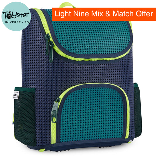 Light + Nine Student Backpack Surf Lime Light + Nine