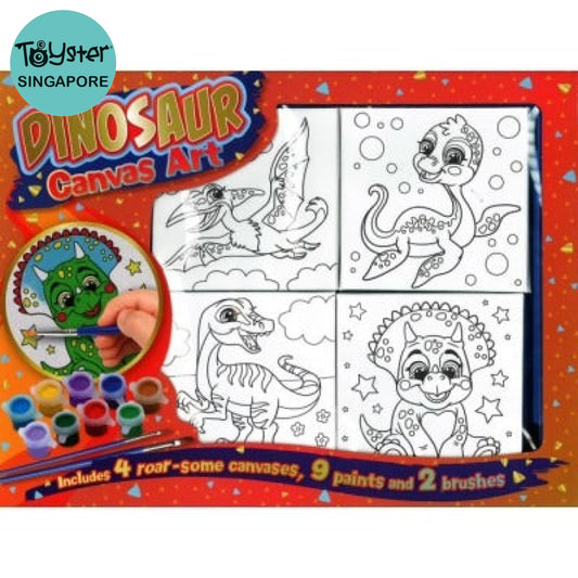 Little Artist Canvas Set Dinosaur Bookoli