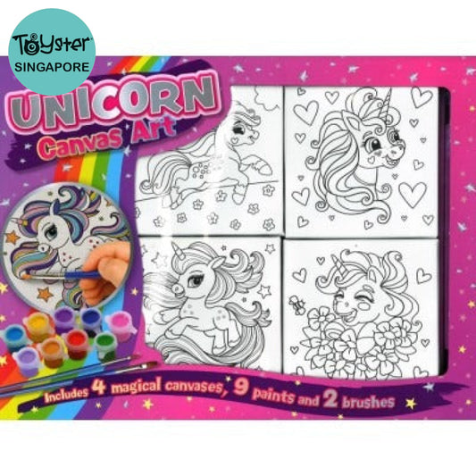 Little Artist Canvas Set Unicorn Bookoli