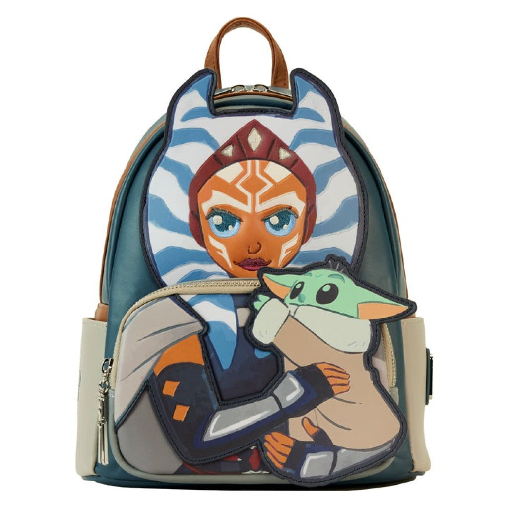 Loungefly Mandalorian Ahsoka Holding Grogu Mini Backpack - Loungefly
