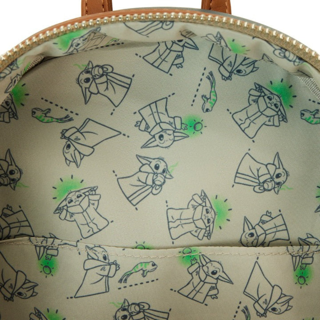Loungefly Mandalorian Ahsoka Holding Grogu Mini Backpack - Loungefly