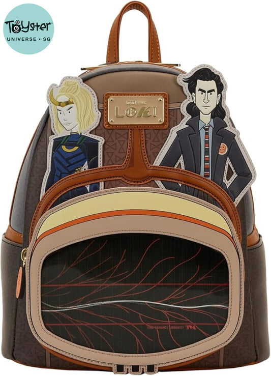 Loungefly Marvel Loki TVA Lenticular Multiverse Mini Backpack - Loungefly