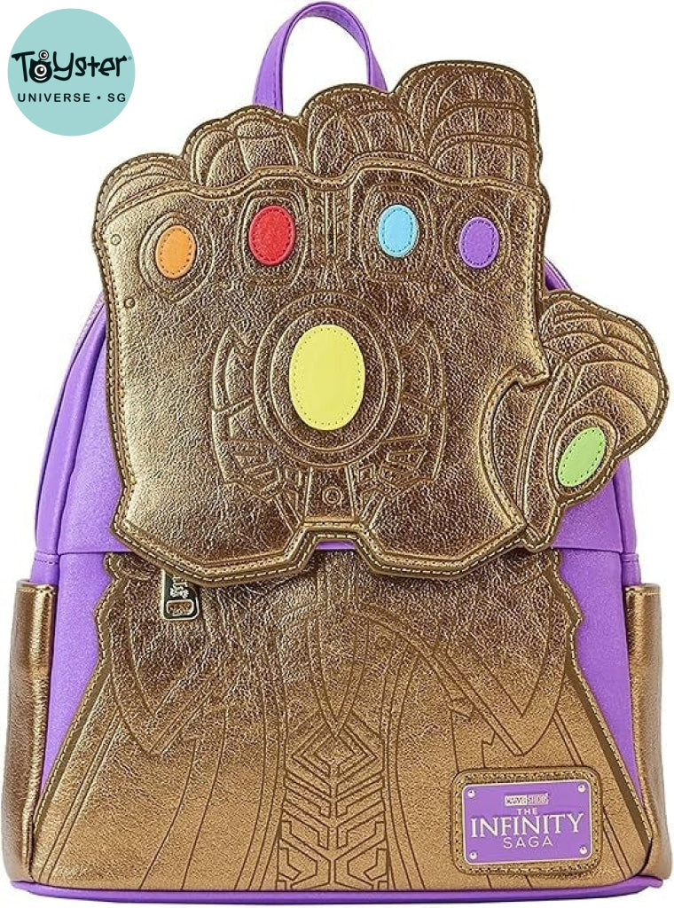 Loungefly Marvel Shine Thanos Gauntlet Mini Backpack - Loungefly