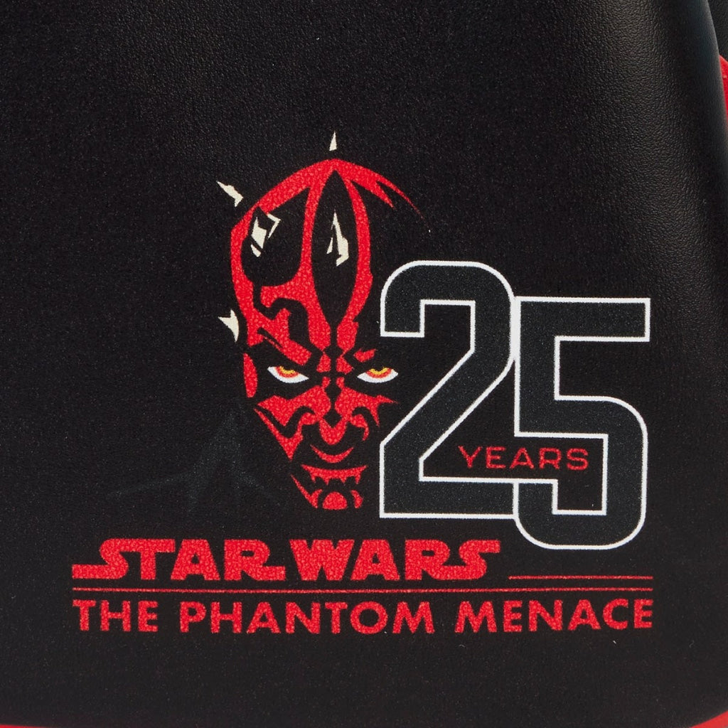 Loungefly Star Wars Phantom Menace 25TH Darth Maul Detachable Hood Cosplay Mini Backpack - Loungefly
