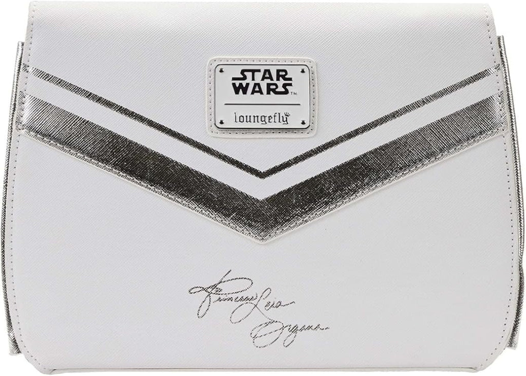 Loungefly Star Wars Princess Leia White Cosplay Chain Strap Crossbody Bag - Loungefly