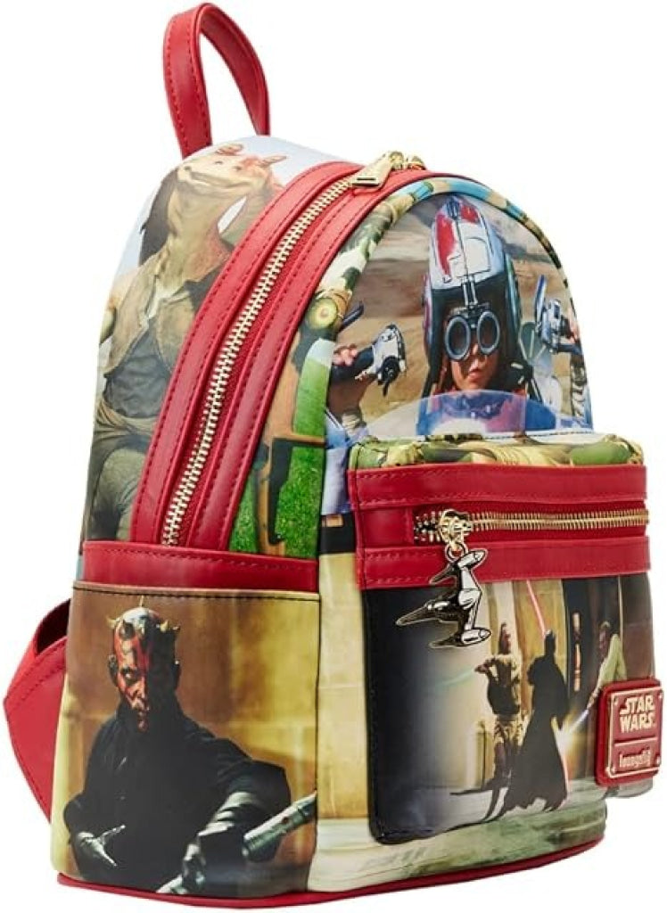 Loungefly Star Wars Scenes Phantom Menace Mini Backpack - Loungefly