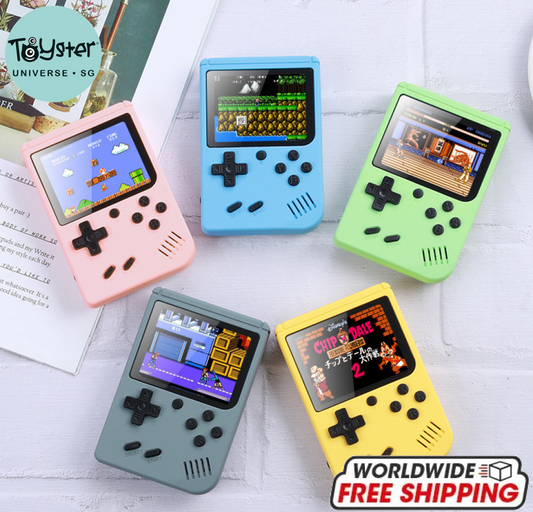 Macaron Handheld Game Console 500 Games / Singles - Pink