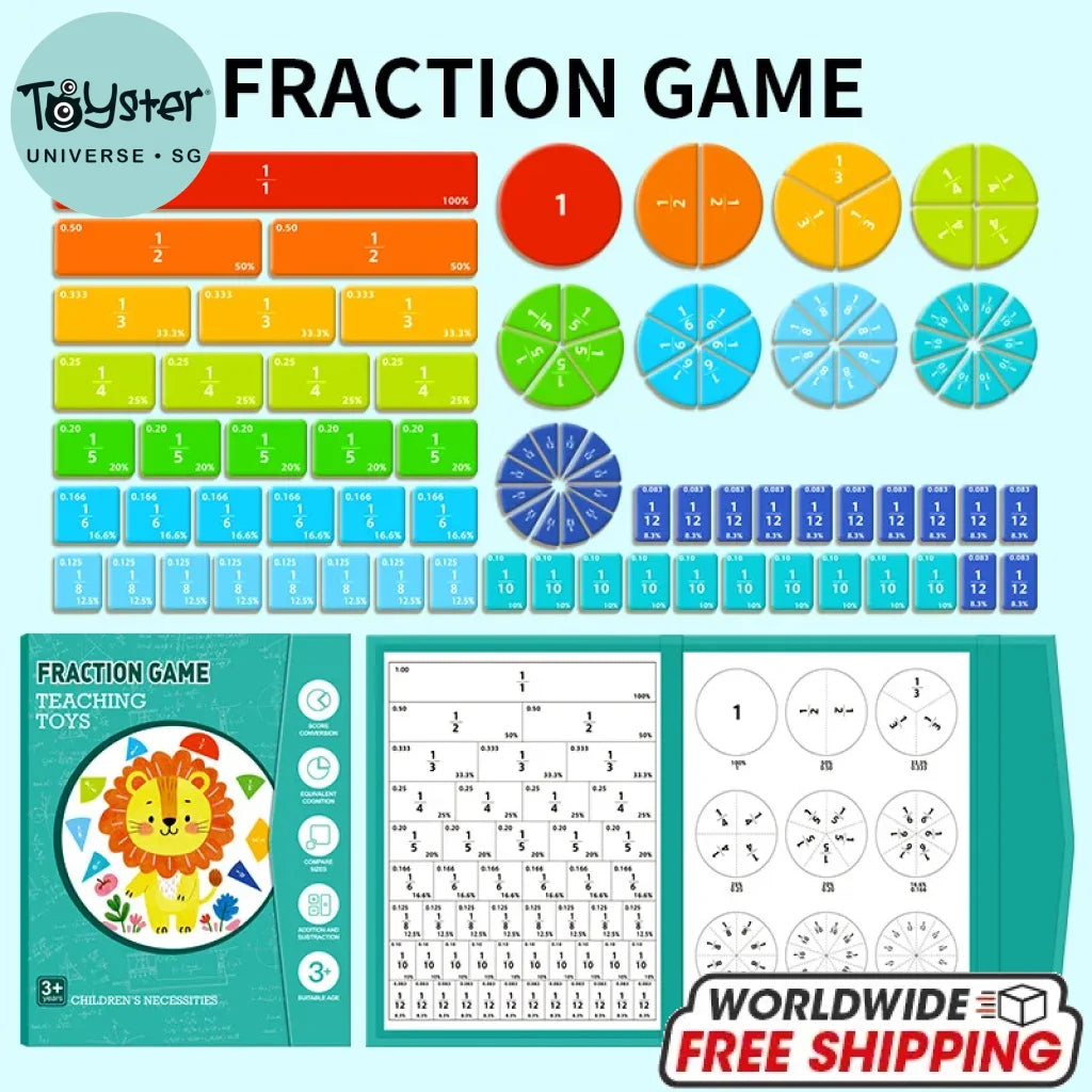 Factorion Game Magnetic Fraction Game – Toyster Universe Singapore