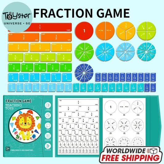 Magnetic Fraction Game - one sets