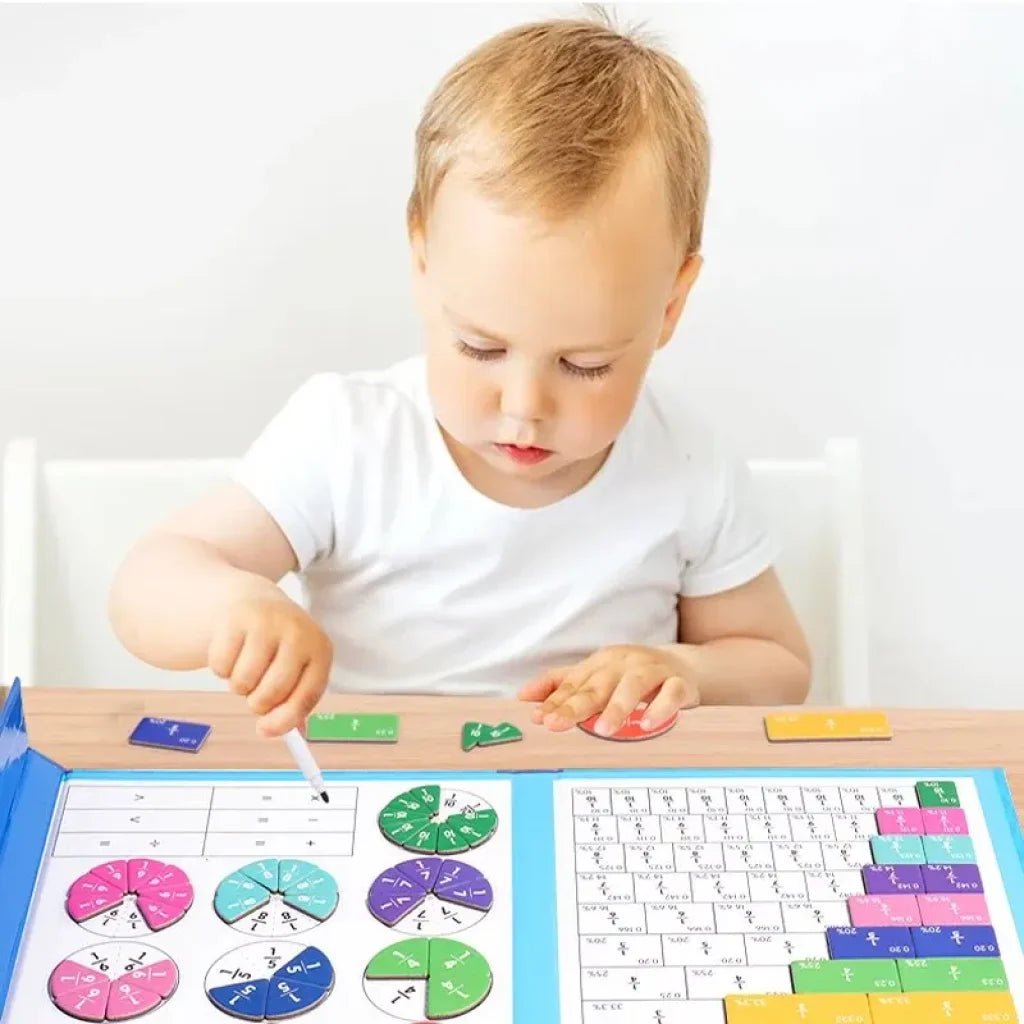 Magnetic Fraction Puzzles - NB175C1 Blue