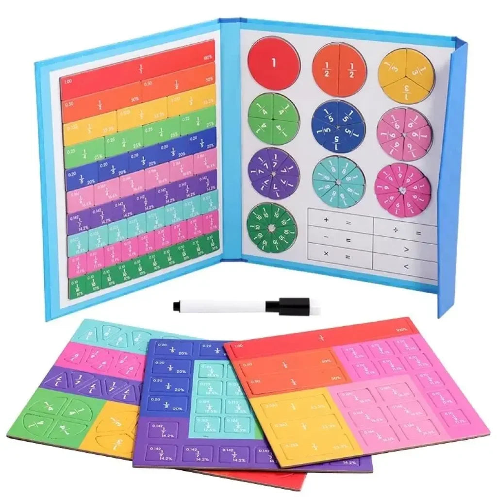 Magnetic Fraction Puzzles - NB175C1 Blue