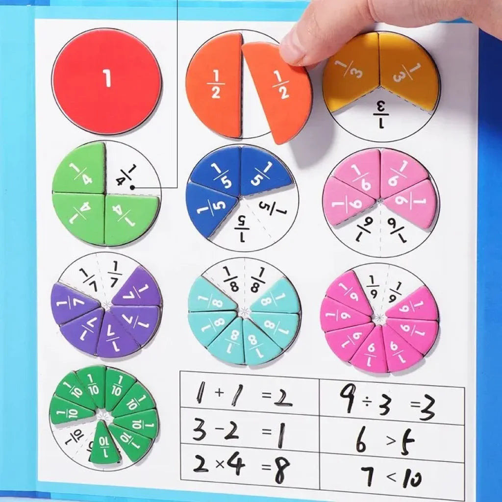 Magnetic Fraction Puzzles - NB175C1 Blue