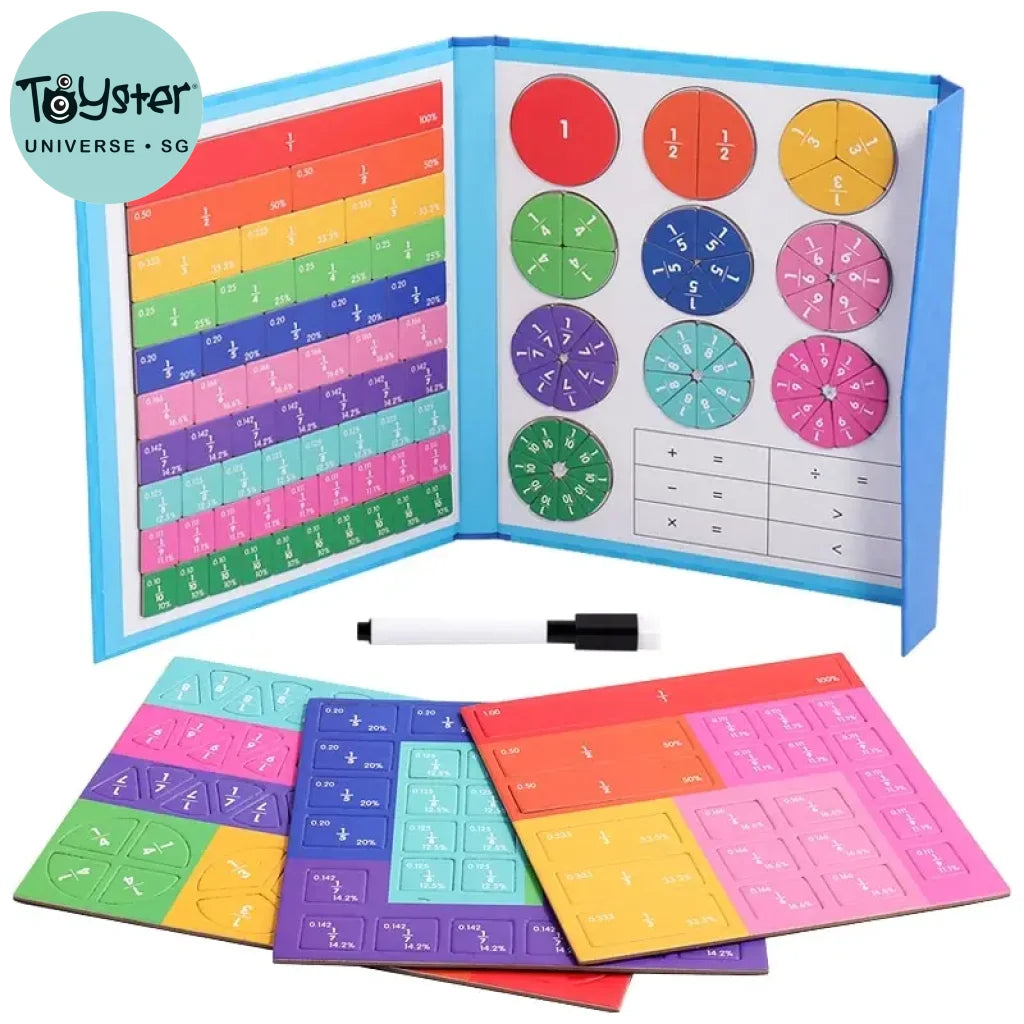 Magnetic Fraction Puzzles - NB175C1 Blue