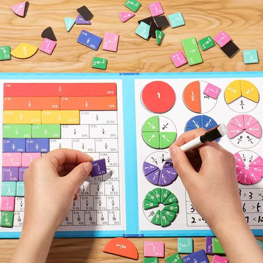 Magnetic Fraction Puzzles - NB175C1 Blue
