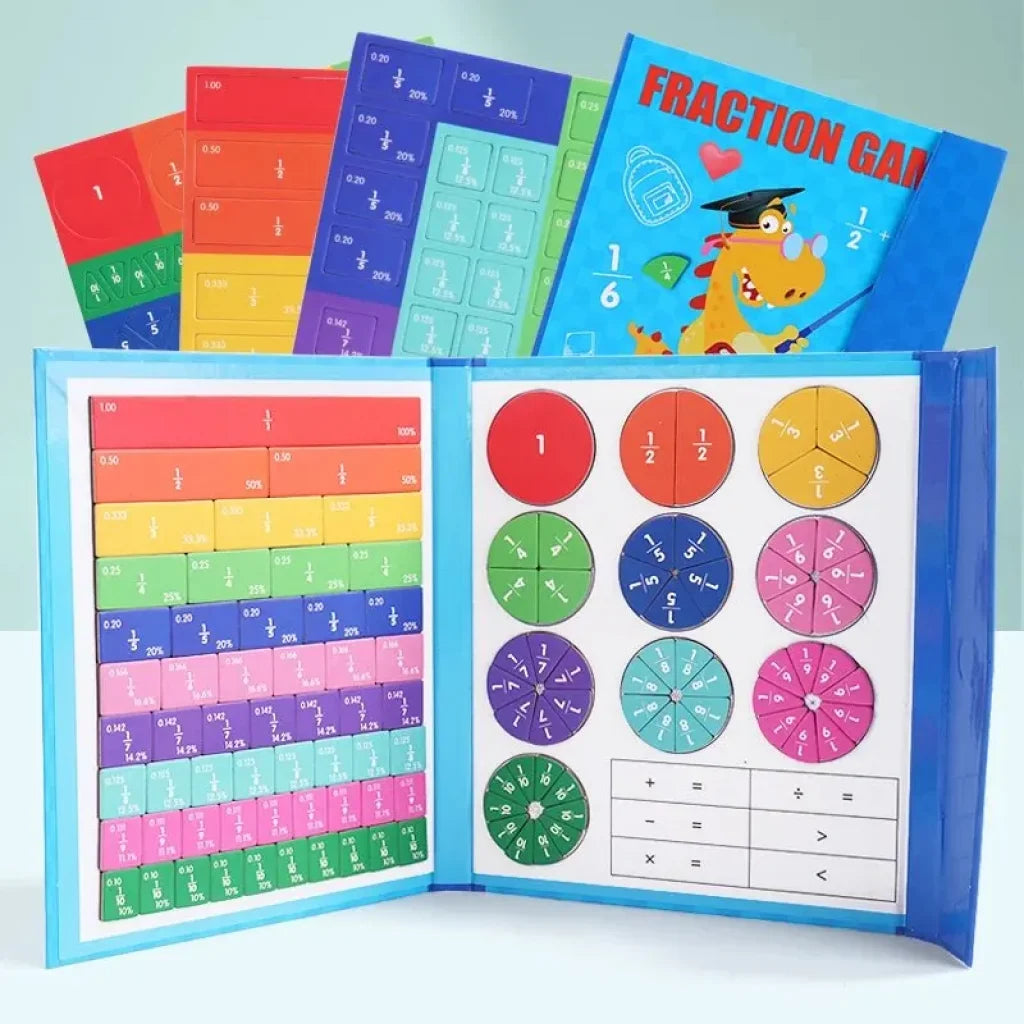 Magnetic Fraction Puzzles - NB175C1 Blue