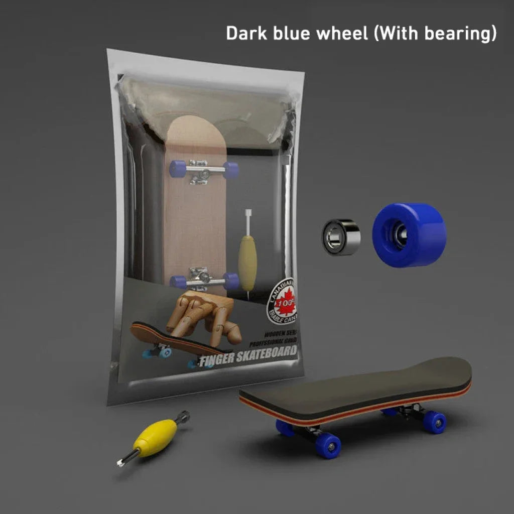 Maple Wood Fingerboard Sets - Dark blue Bearing