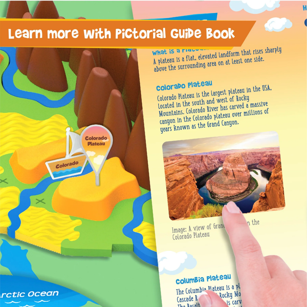 Mapology Physical Map - USA Puzzle - Mapology