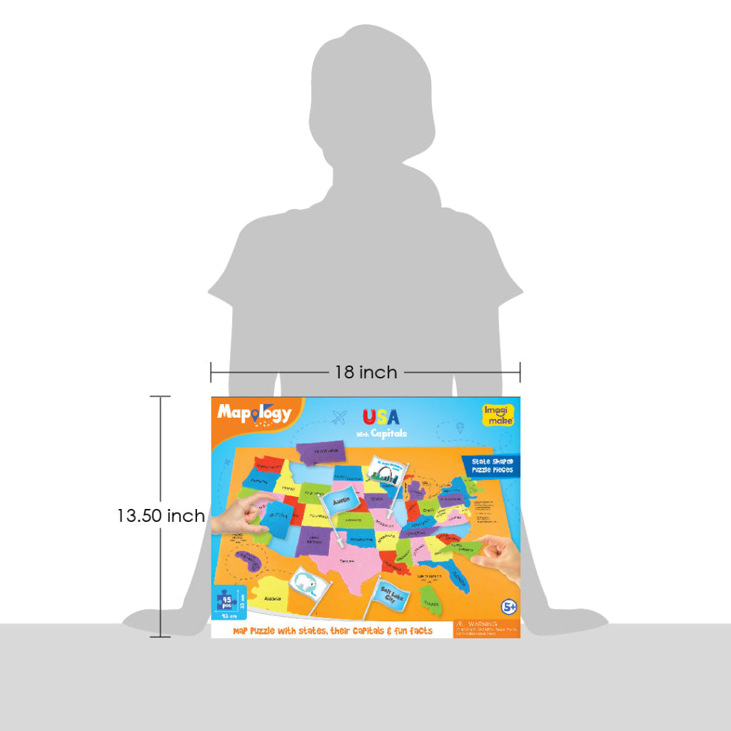 Mapology USA with Capitals Puzzle - Mapology