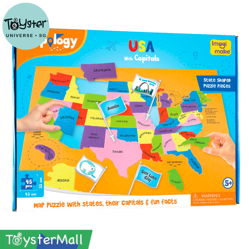 Mapology USA with Capitals Puzzle - Mapology