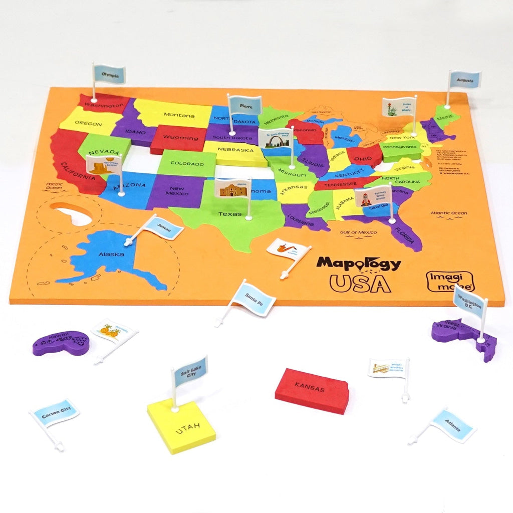 Mapology USA with Capitals Puzzle - Mapology