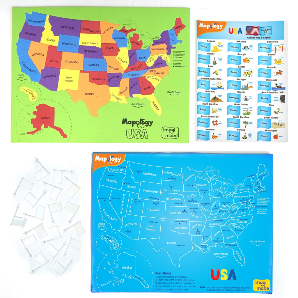 Mapology USA with Capitals Puzzle - Mapology