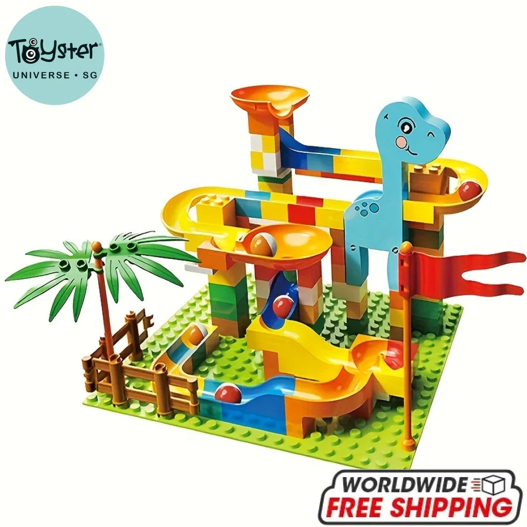 Marble Run Building Blocks Dinosaur Park