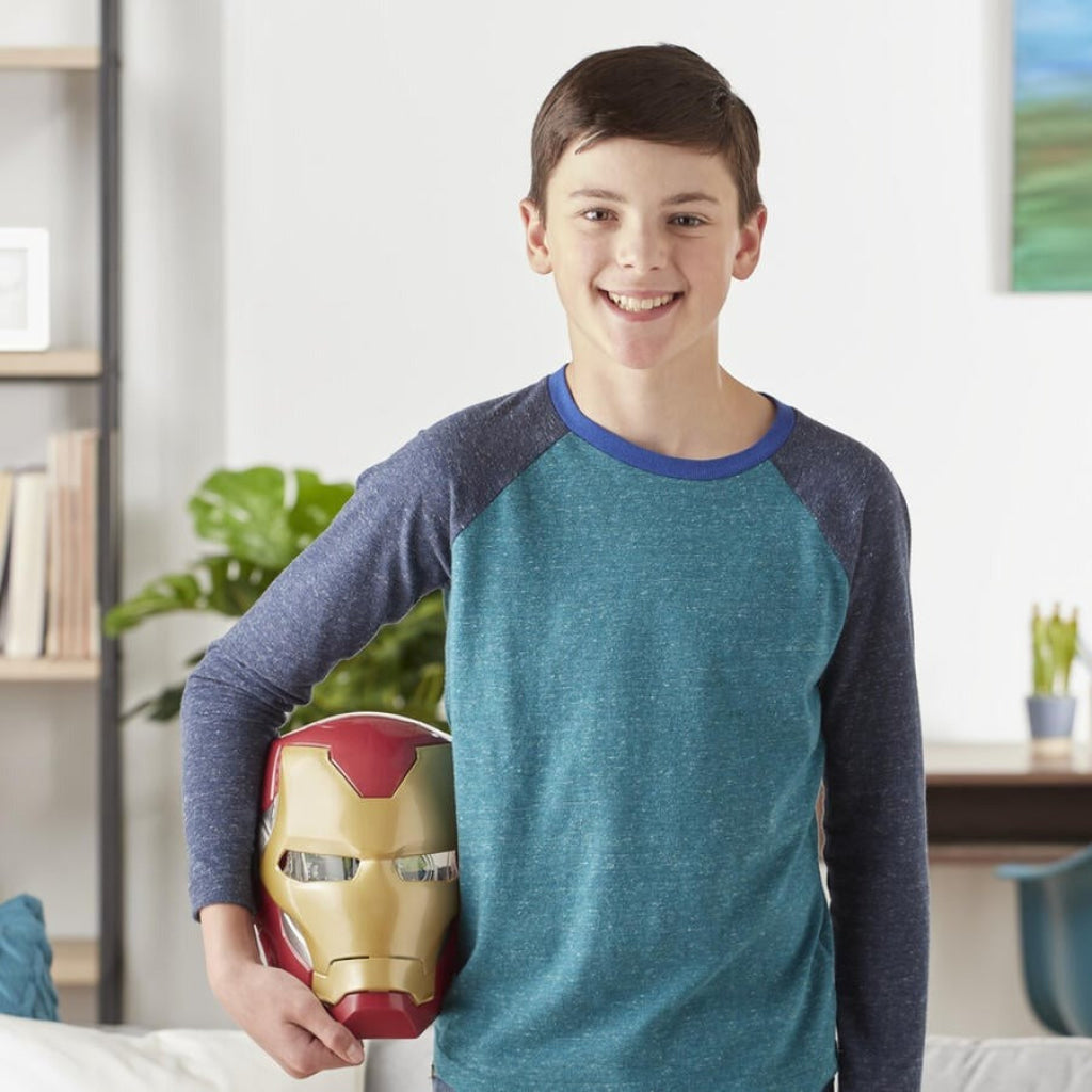 Marvel Avengers Iron Man Flip FX Mask with Flip-Activated Light Effects - Marvel