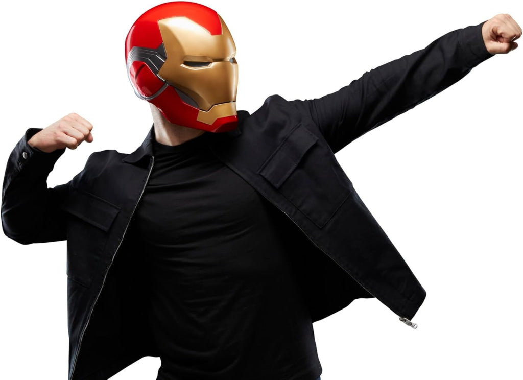 Marvel Legends Series Iron Man Premium Electronic Helmet with Light FX - Marvel