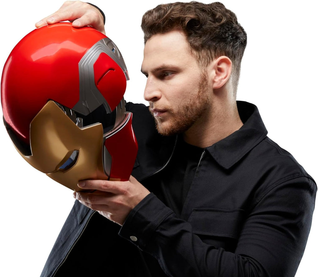 Marvel Legends Series Iron Man Premium Electronic Helmet with Light FX - Marvel