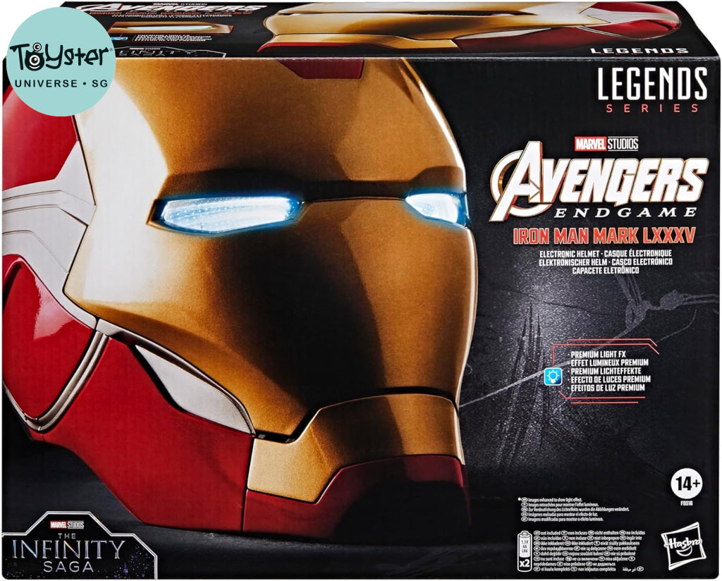 Marvel Legends Series Iron Man Premium Electronic Helmet with Light FX - Marvel